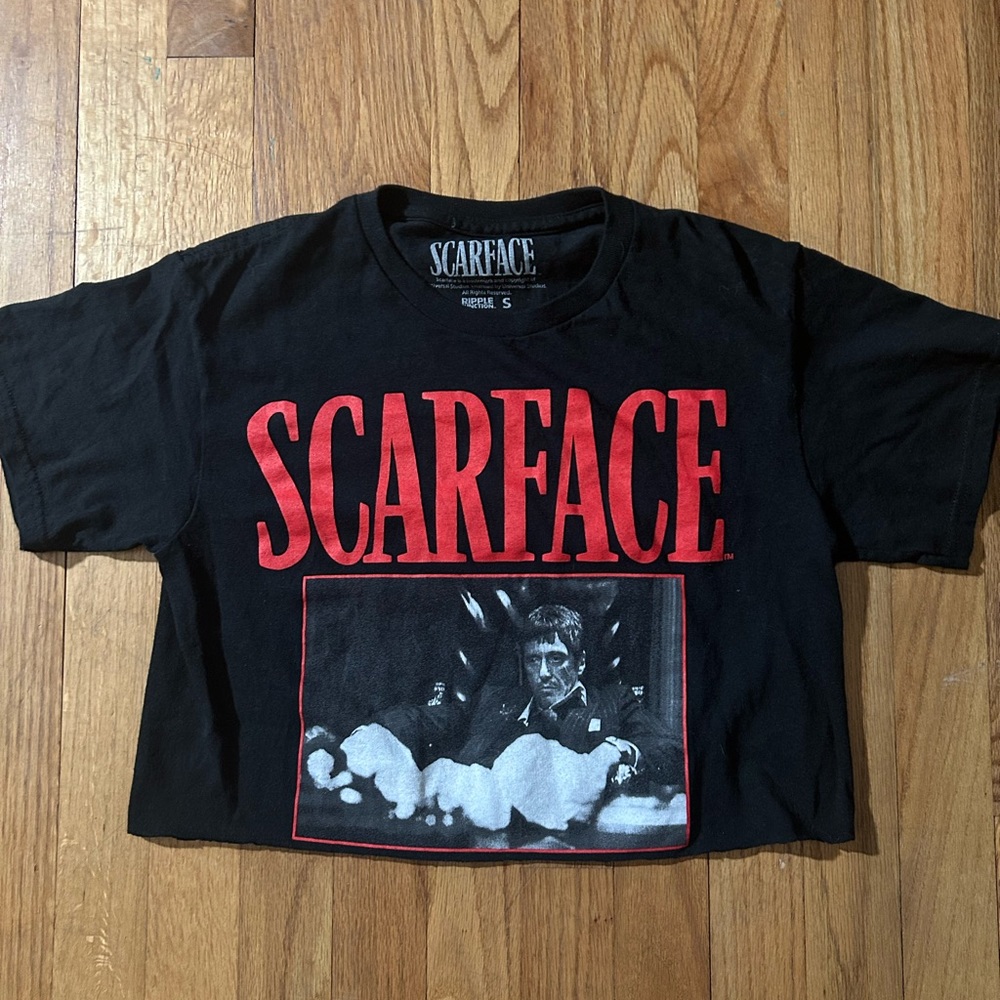 Scarface Tony Montana Crop graphic t shirt